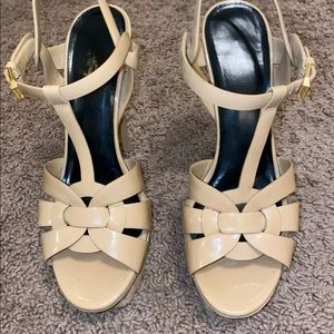 Saint Laurent Tribute Platform Sandal Size 40 US 9